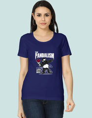 The Pandalism Panda Graphic T-Shirt for Women Baklol Wear