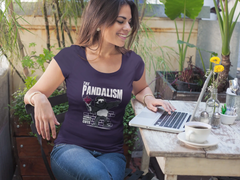 The Pandalism Panda Graphic T-Shirt for Women Baklol Wear