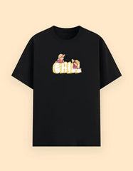 Unisex Chill Graphic T-Shirt with Summer Cartoon Print Baklol Wear