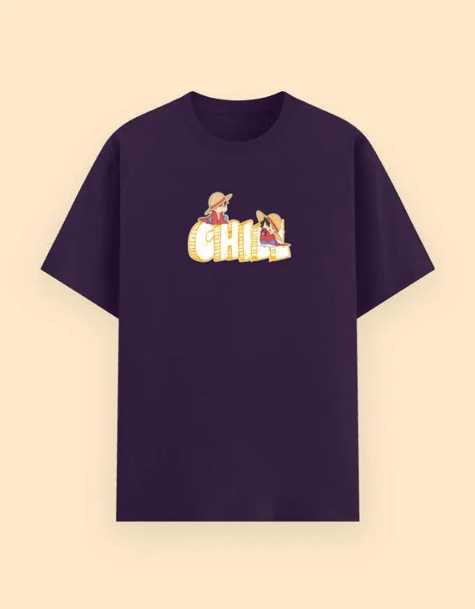 Unisex Chill Graphic T-Shirt with Summer Cartoon Print Baklol Wear