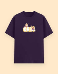 Unisex Chill Graphic T-Shirt with Summer Cartoon Print Baklol Wear