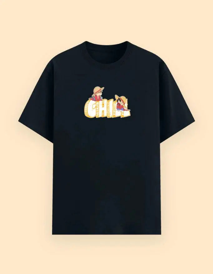 Unisex Chill Graphic T-Shirt with Summer Cartoon Print Baklol Wear