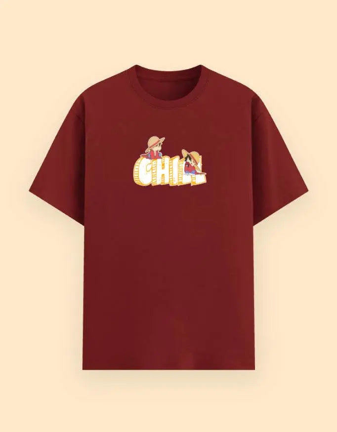 Unisex Chill Graphic T-Shirt with Summer Cartoon Print Baklol Wear