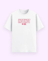 Unisex Instinct Graphic T-Shirt with Japanese Text Baklol Wear