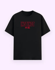 Unisex Instinct Graphic T-Shirt with Japanese Text Baklol Wear
