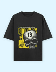 Urban Skull Graphic Oversize T-Shirt – Brooklyn 1971 Superior Brand Baklol Wear