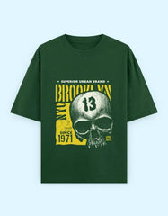 Urban Skull Graphic Oversize T-Shirt – Brooklyn 1971 Superior Brand Baklol Wear