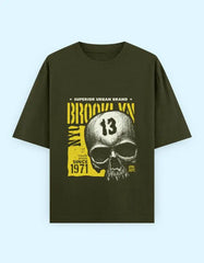 Urban Skull Graphic Oversize T-Shirt – Brooklyn 1971 Superior Brand Baklol Wear