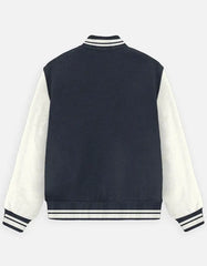 Varsity Letterman Jacket for Men – Wool Bomber with Chenille L Patch - Baklol Wear