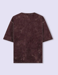 Vintage Maroon "Stay Cool" Graphic Tee – Distressed Washed Look, Unisex Casual T-Shirt Baklol Wear