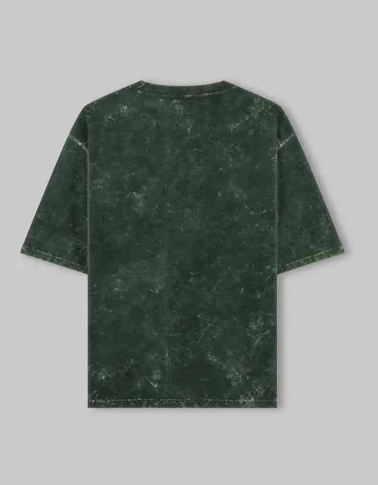 Vintage Washed Green T-Shirt – Distressed Streetwear Tee Baklol Wear