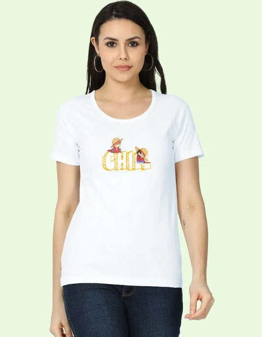 Women’s Chill Graphic T-Shirt with Summer Cartoon Print Baklol Wear
