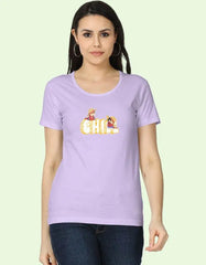 Women’s Chill Graphic T-Shirt with Summer Cartoon Print Baklol Wear