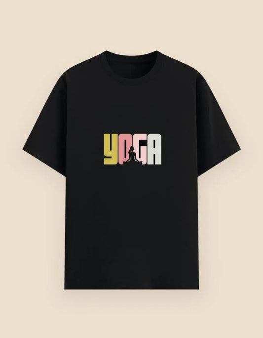 Yoga Silhouette Graphic T-Shirt – Mindfulness Meditation Tee for Yoga Lovers | Wellness & Comfort Top Baklol Wear