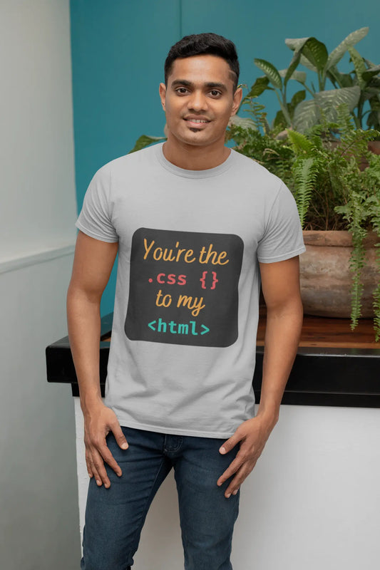You're the CSS to My HTML T-Shirt – Funny Coding Relationship Tee for Developers Baklol Wear