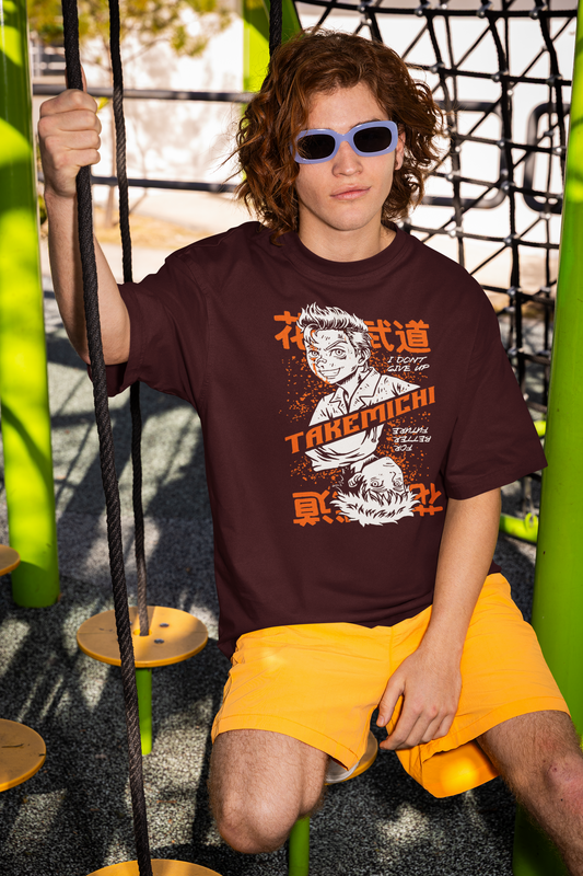 Takemichi Oversized T-Shirt – Tokyo Street Anime Graphic Tee