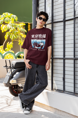 Tokyo Ghoul Oversized T-Shirt – Kaneki Masked Anime Streetwear