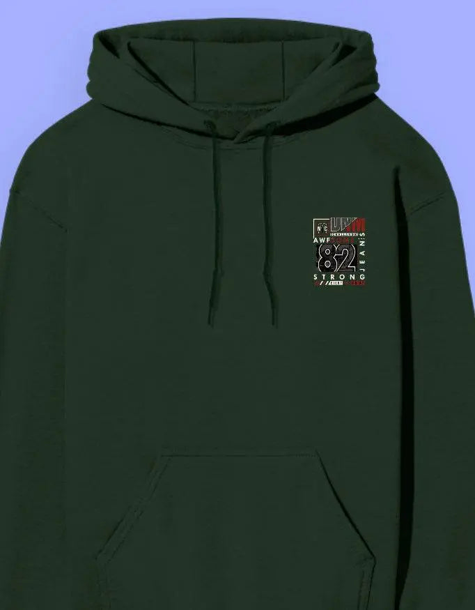 Backprinted Streetwear "82  Challenge" UnisexHoodie Baklol Wear