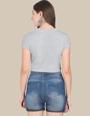 Be Happy & Crazy Women’s Crop Top - Baklol Wear