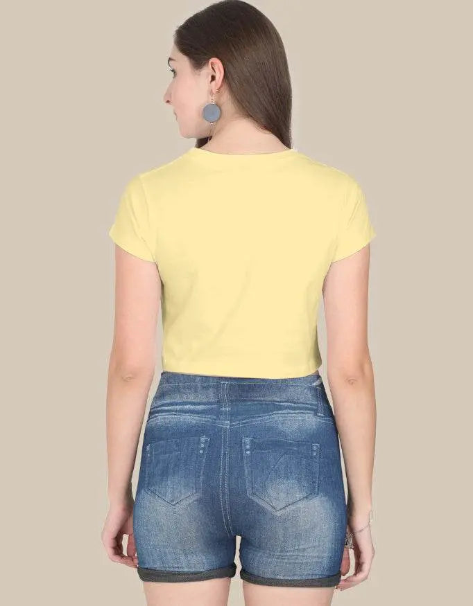 Be Happy & Crazy Women’s Crop Top - Baklol Wear