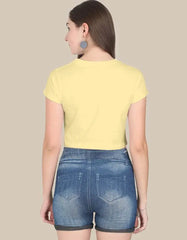 Be Happy & Crazy Women’s Crop Top - Baklol Wear