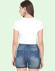 Beach Season Crop Top – Summer Graphic Tee for Girls & Women Baklol Wear