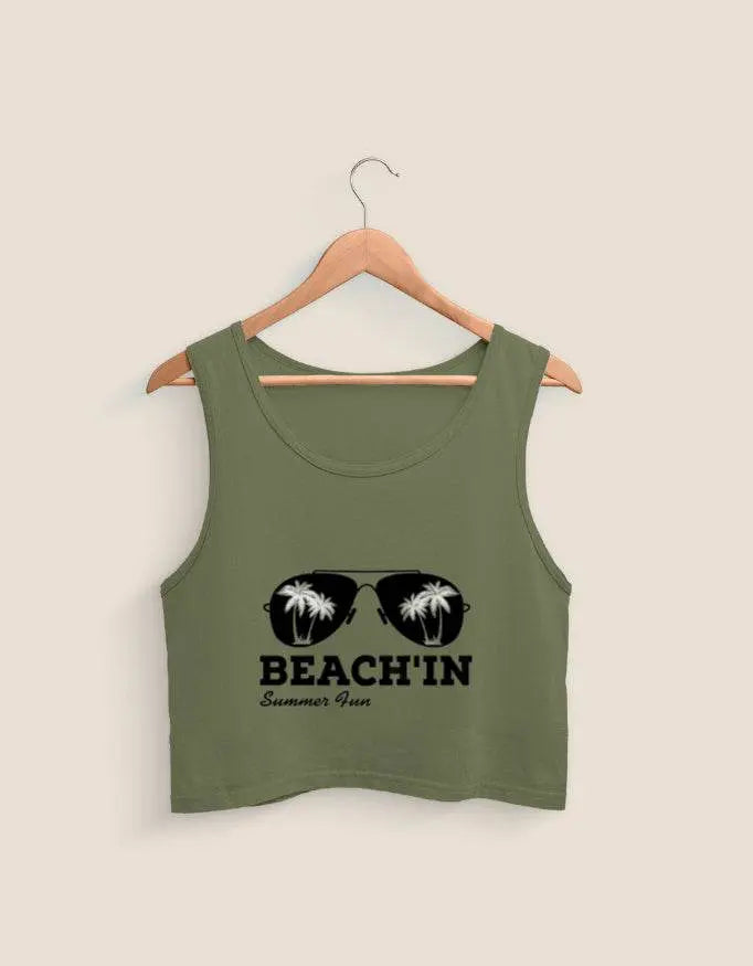 Beach'in Crop Tank Baklol Wear