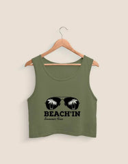Beach'in Crop Tank Baklol Wear
