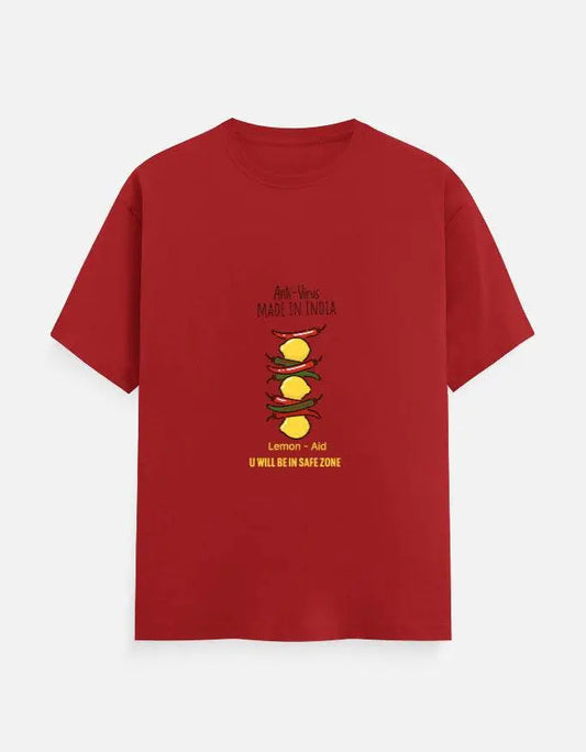 Anti-Virus Made In India - Half Sleeves Tshirt - Baklol Wear