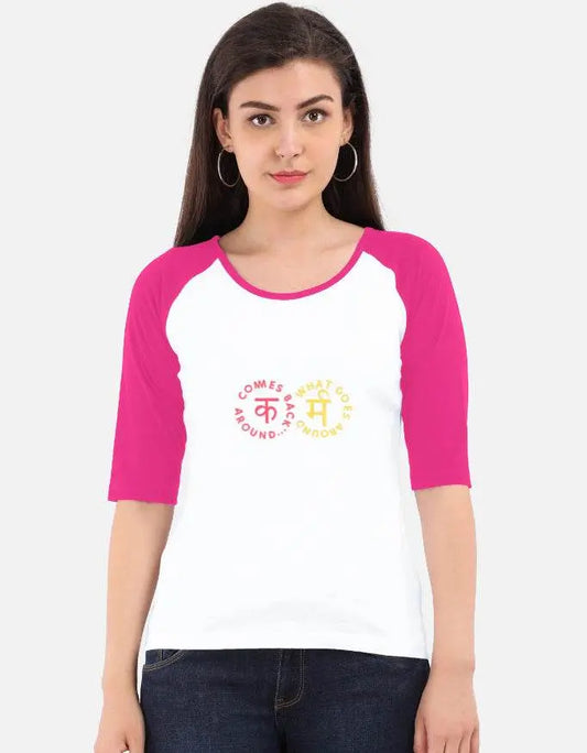 Karm - Premium 3/4 raglan T-Shirt - Baklol Wear