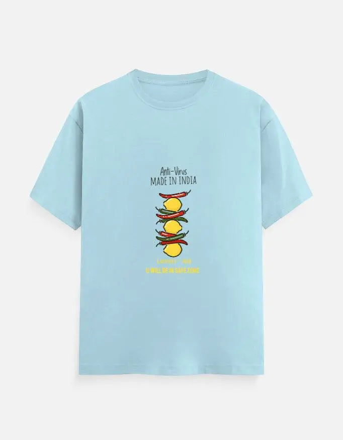 Anti-Virus Made In India - Half Sleeves Tshirt - Baklol Wear