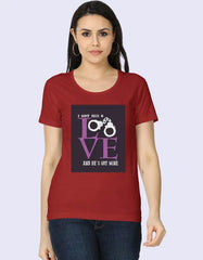 I Got His Love – Red Couple Statement T-Shirt for Women | Baklolwear Baklol Wear