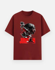 Men's Jordan Basketball Graphic T-Shirt – Athletic Streetwear, Air Dunk Print, Crew Neck Tee Baklol Wear