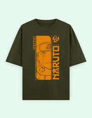 Naruto Anime Oversized T-Shirt | Bold Orange Ninja Graphic Manga Tee Baklol Wear