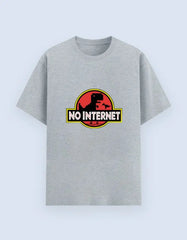No Internet Dinosaur T-Shirt – Funny Offline Game Inspired Tee for Gamers & Tech Lovers Baklol Wear