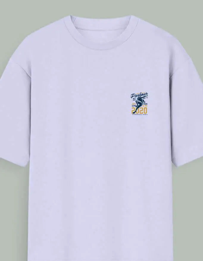 Oversized Parkour Back Print T-Shirt – Urban Movement Graphic Tee for Athletes & Streetwear Fans Baklol Wear