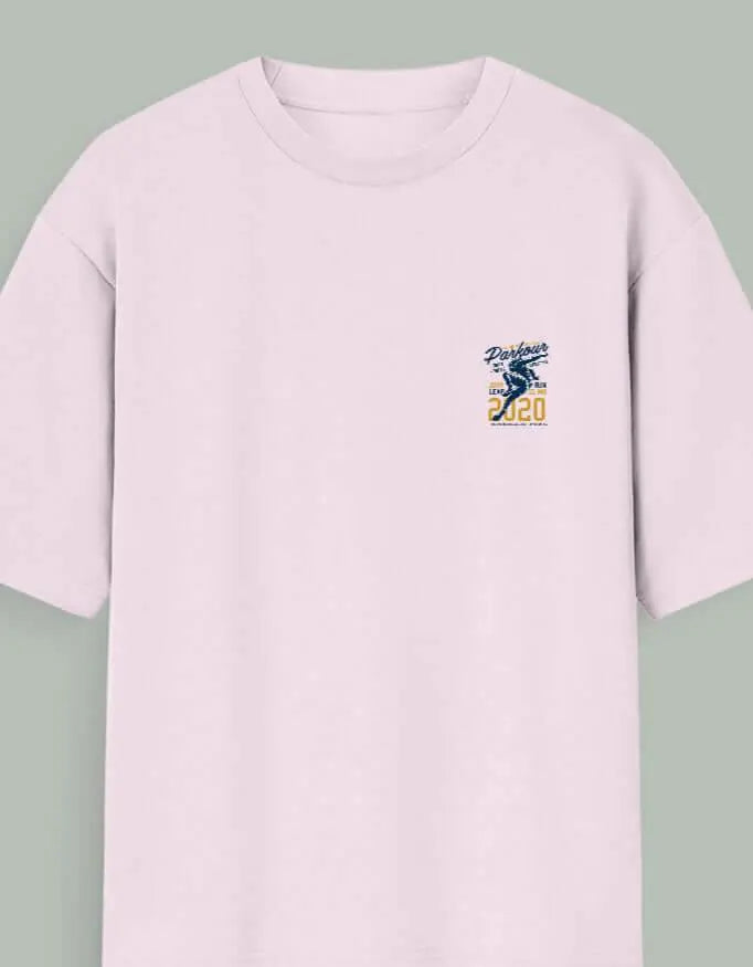 Oversized Parkour Back Print T-Shirt – Urban Movement Graphic Tee for Athletes & Streetwear Fans Baklol Wear