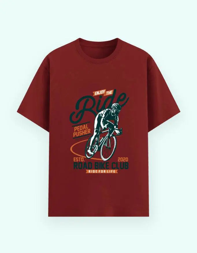 Road Bike Club Graphic T-Shirt – Cyclist Adventure Motivational Ride Tee Baklol Wear