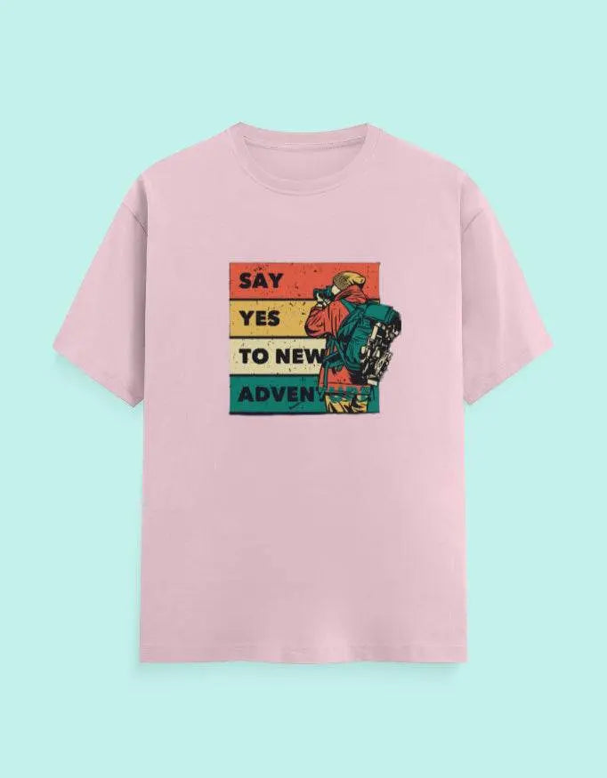 Say Yes To New Adventure - Classic Crew T-Shirt Baklol Wear