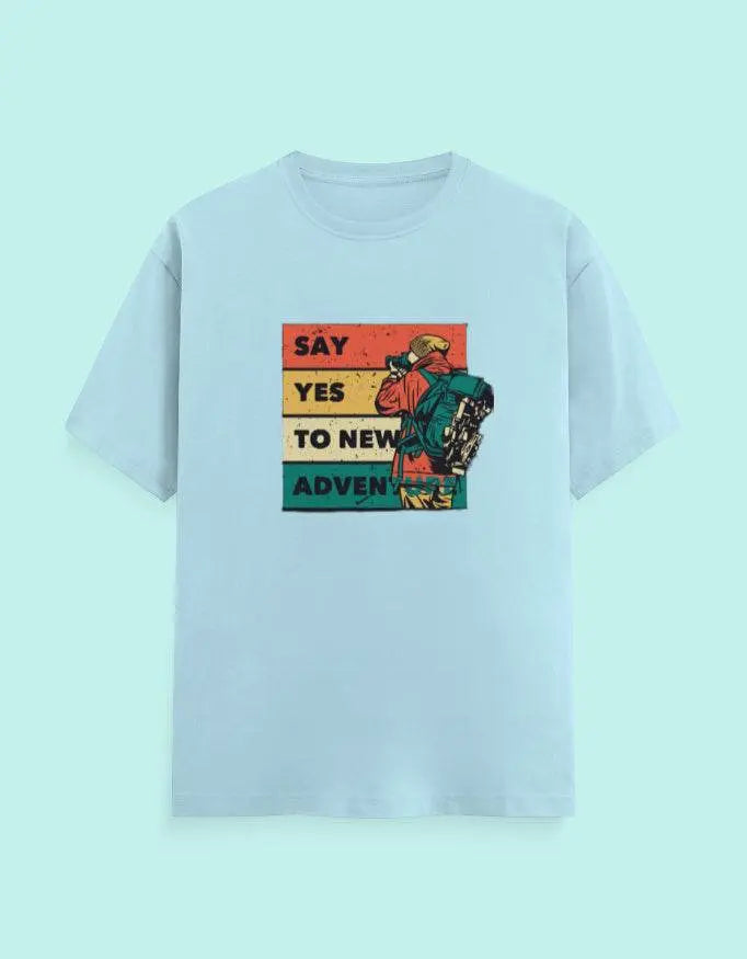 Say Yes To New Adventure - Classic Crew T-Shirt Baklol Wear
