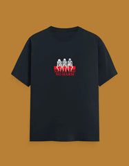 Premium Skeleton Graphic “Never Did No Harm” Classic Crew T-Shirt - Baklol Wear