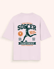 Soccer World League Championship Oversized T-Shirt – Relaxed Fit Athletic Sportswear for Fans & Players Baklol Wear