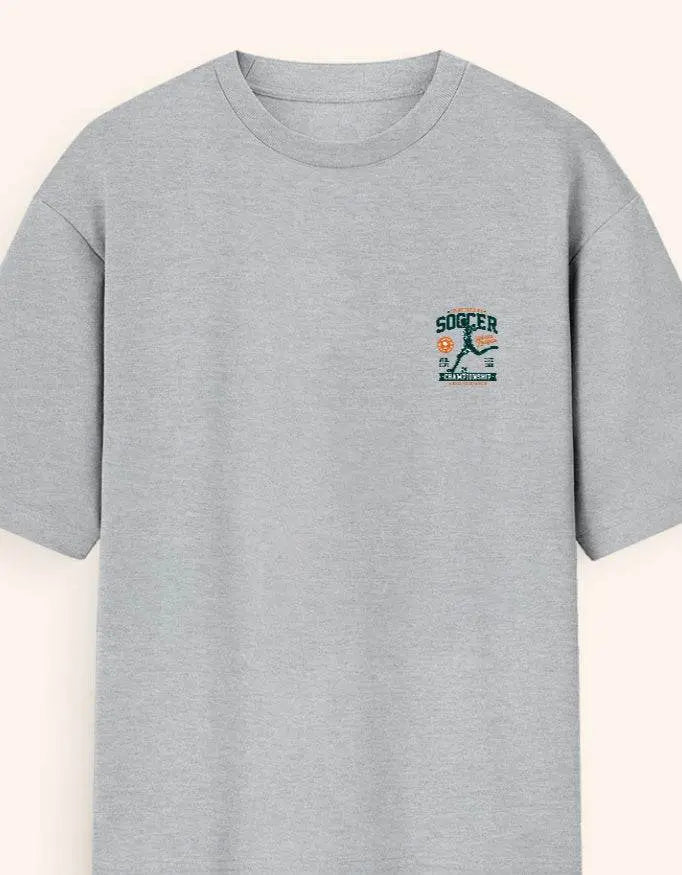 Soccer World League Championship Oversized T-Shirt – Relaxed Fit Athletic Sportswear for Fans & Players Baklol Wear
