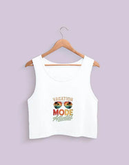 Vacation Mode Activated Crop Tank Baklol Wear