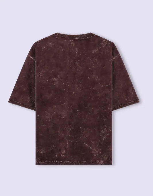 Vintage Maroon "Stay Cool" Graphic Tee – Distressed Washed Look, Unisex Casual T-Shirt Baklol Wear