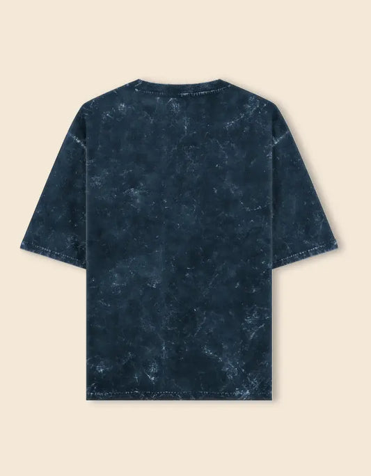 Vintage Washed Navy Blue"Nobody Can Drag Me Down" Graphic T-Shirt – Motivational Tee Baklol Wear