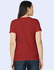 Women’s Graphic T-Shirt with Dripping Sleeve Heart Hand Design Baklol Wear