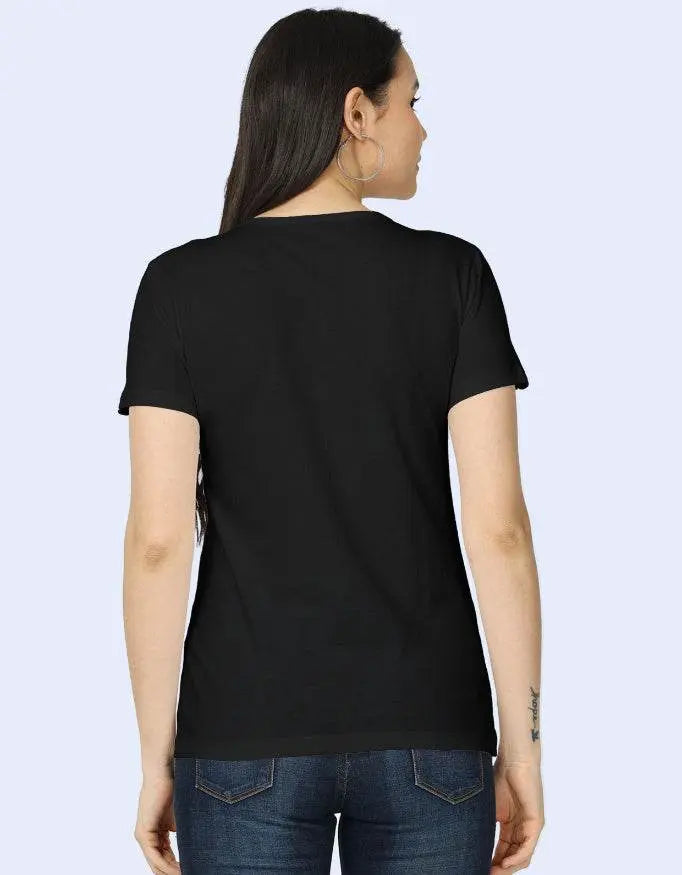 Women’s Graphic T-Shirt with Dripping Sleeve Heart Hand Design Baklol Wear